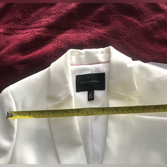 Banana Republic Blazer Elegant White Women's Jacket - Picture 7 of 8